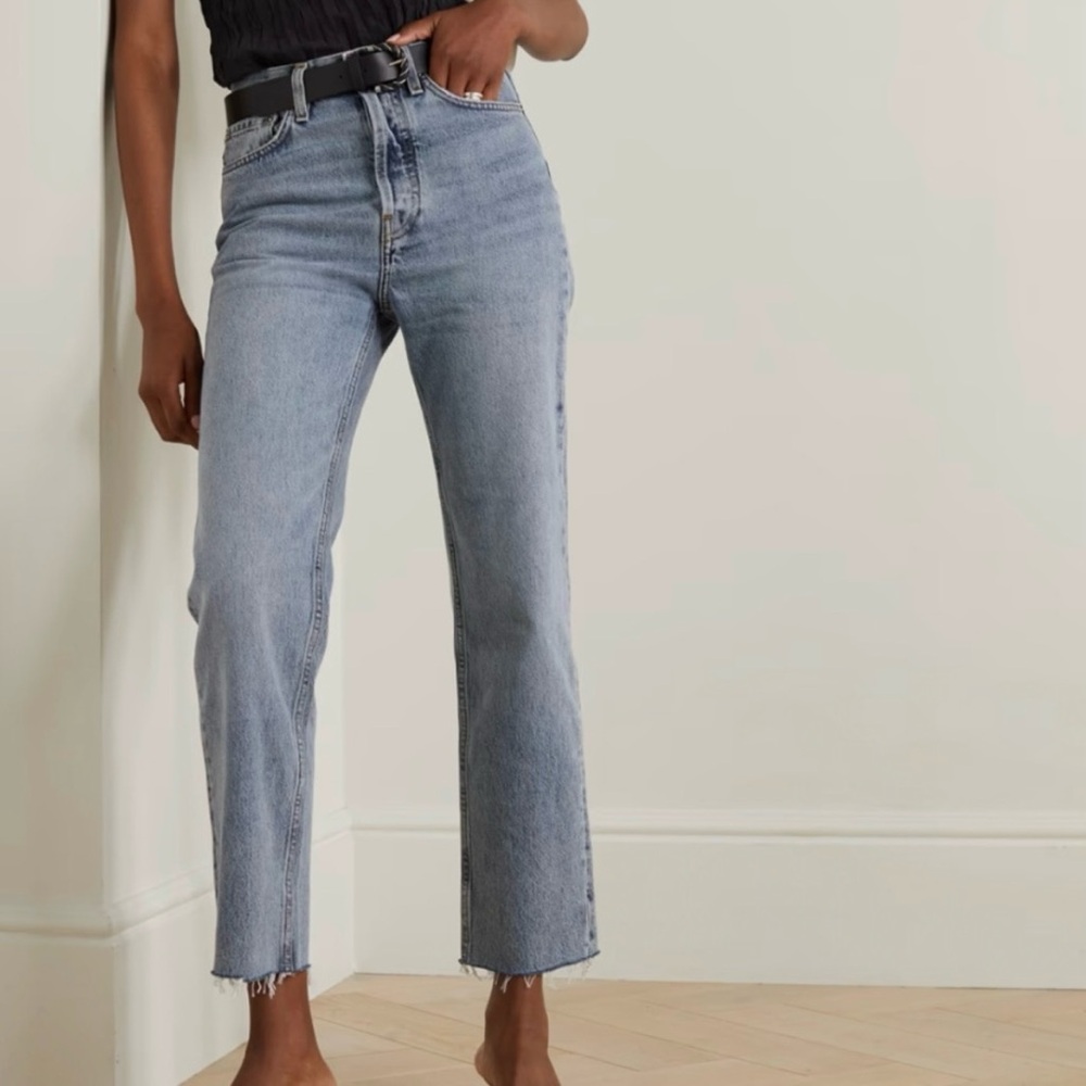 Toteme Light Blue Straight-Leg Jeans